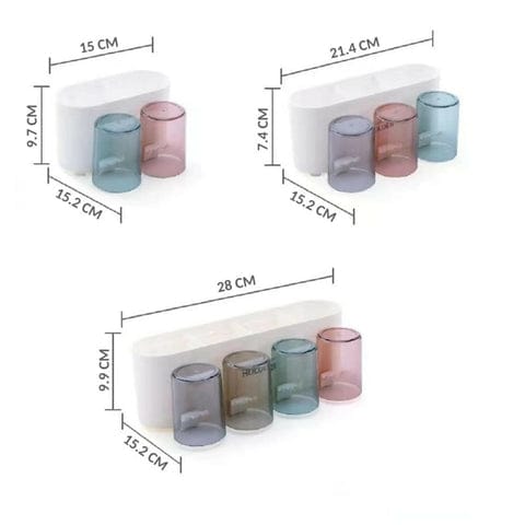 Multifunctional wall-mounted toothbrush holder designed to keep your bathroom neat and organized