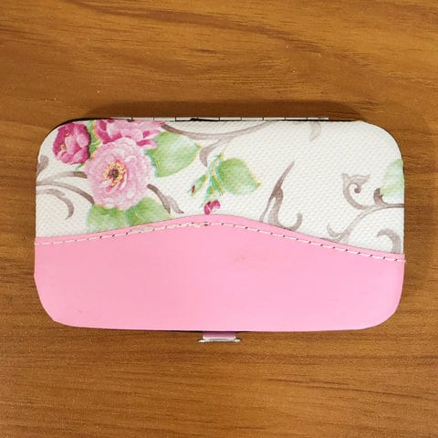 Premium 7 in 1 Manicure Pedicure Nail Care Kit Professional Nail Grooming Set with Nail Cutter Scissors Nail File Cuticle Pusher Tweezers Compact Travel Nail Care Tool Set with Storage Case – 1 Set