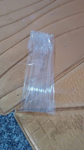 Reusable Glass Straws Clear Glass Drinking Straw, Reusable Straws Dishwasher Safe for Smoothies, Milkshakes, Juices, Tea, Etc Pack 3
