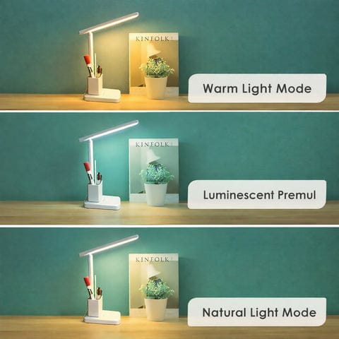 This modern LED study table lamp is designed to provide comfortable and efficient lighting for studying, reading, and working