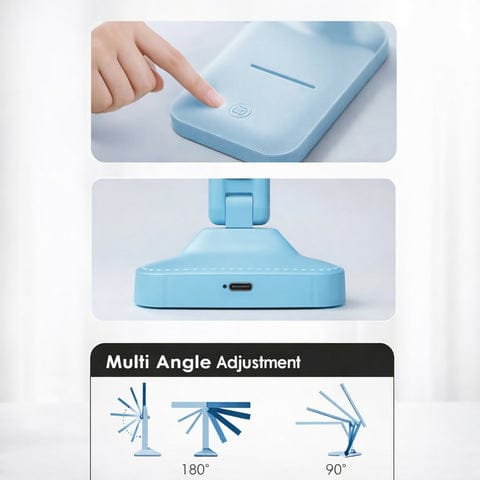 This modern LED study table lamp is designed to provide comfortable and efficient lighting for studying, reading, and working