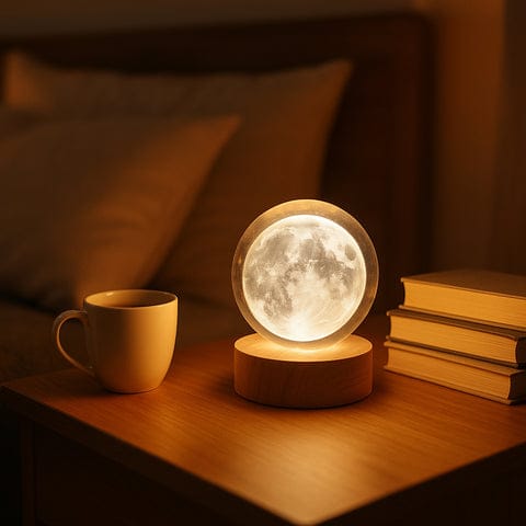 3D Crystal Ball lamps With Base for Bedroom 3D Lamps for Home Decoration 3D Crystal Ball Night Light Gifts for Women Gifts for Men Room Decor Items for Bedroom for Friend and Family (1 Pc / Mix Design)