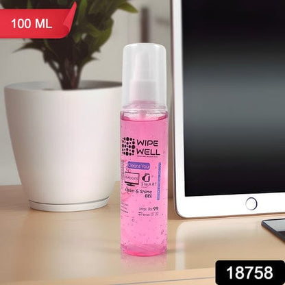Liquid Gadget Gel Solution to Clean Mobile / Laptop Screen, Screen Cleaner, Best for LED & LCD TV, Computer Monitor, Laptop, and E-pad Screens for Computers, Laptops, Mobiles (100 ML) Pack 2